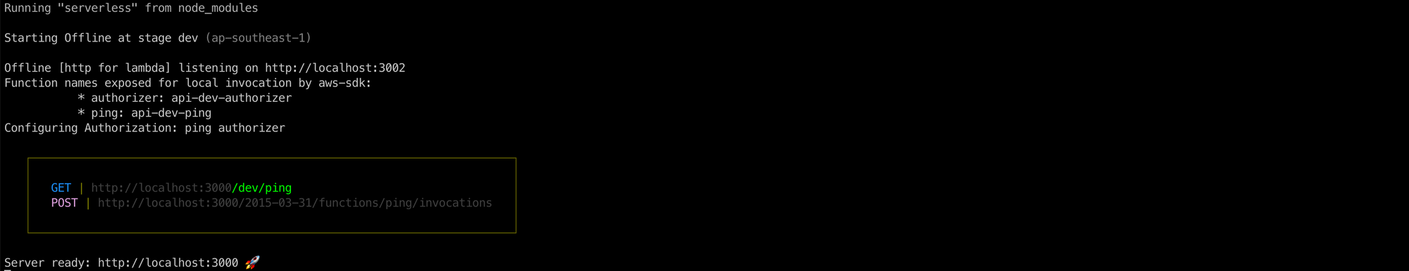 serverless-offline